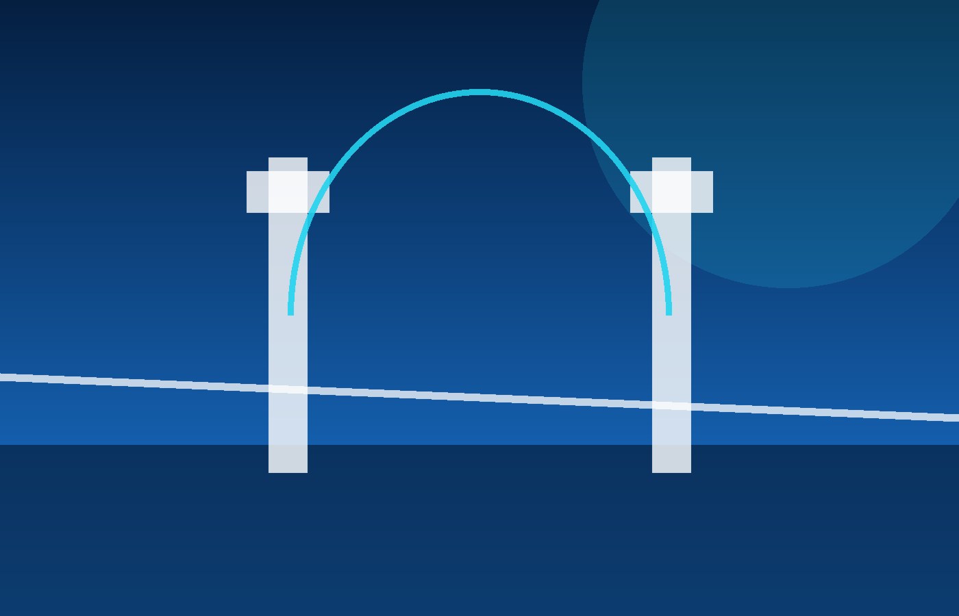 Stylised Bristol bridge